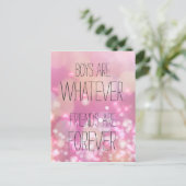 Freunde sind für immer ein Zitat über die Freundsc Postkarte (Stehend Vorderseite)