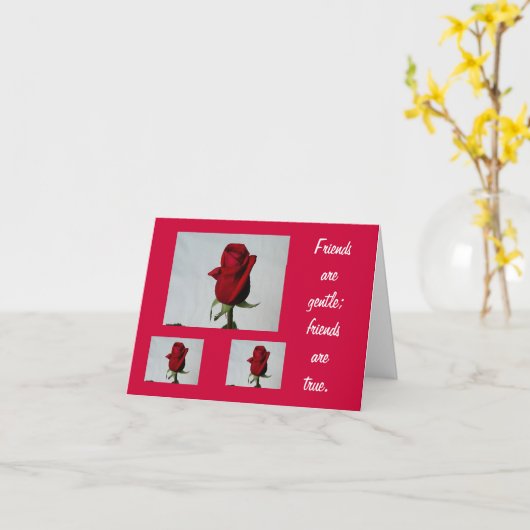 Freunde sind Gentle Karte (Gelbe Blume)