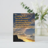 Freunde sind. Poststellenkruß Postkarte (Stehend Vorderseite)