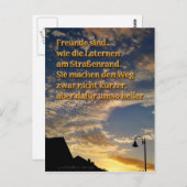 Freunde sind. Poststellenkruß Postkarte (Vorne/Hinten)