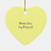 Freunde sind Segen! Verzierungsgeschenke Narzissen Keramikornament (Hinten)