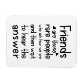 Freunde sind seltene Menschen Friendship Zitat Bla Magnet (Horizontal)