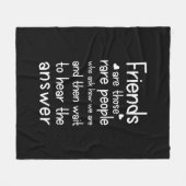 Freunde sind seltene Menschen Friendship Zitat Sch Fleecedecke (Vorderseite (Horizontal))