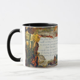 Freunde sind wichtige Zitate Mixed Media Collage Tasse