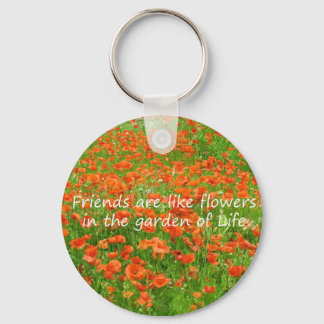 Freunde sind wie Blume Schlüsselanhänger
