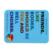 Freunde sind wie Bücher Inspiration Magnet (Horizontal)