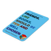 Freunde sind wie Bücher Inspiration Magnet (Linke Seite)