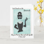 Freunde sind wie Diamanten Karte (Gelbe Blume)