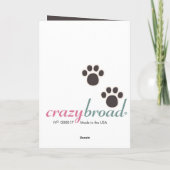 Freunde sind wie Hundekarte Karte (Rückseite)