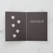 Freunde sind wie Hundekarte Karte (Innenseite)