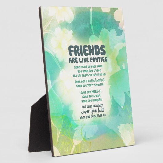 Freunde sind wie Panties Fotoplatte (Seite)