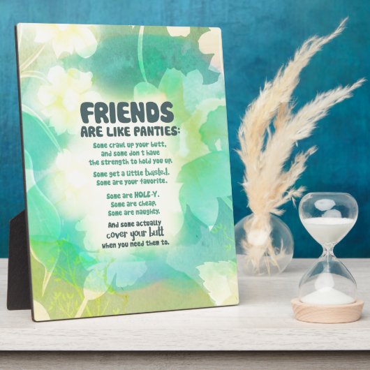 Freunde sind wie Panties Fotoplatte (Seite)