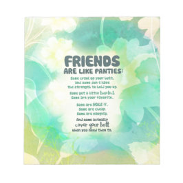 Freunde sind wie Panties Notizblock