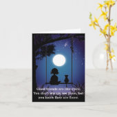 Freunde sind wie Sternenkarte Karte (Gelbe Blume)