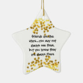 Freunde sind wie Sternsternverzierung Keramik Ornament (Rechts)