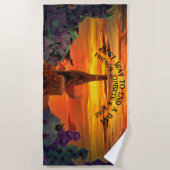 Freunde, Sonnenuntergänge und Wein 2584 Strandtuch (Vorderseite)