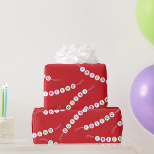 Freunde Spaß niedlich Freundschaftsbracelet Muster Geschenkpapier