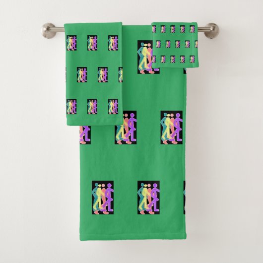 Freunde spazieren ins Emerald Green Bath Towel Set (Insitu)
