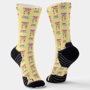 Freunde sportlich mit Herz skaten, mit Geist schwe Socken