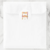 Freunde Squad Giving 2025 Herbst Herbst Dankbar Th Runder Aufkleber (Tasche)