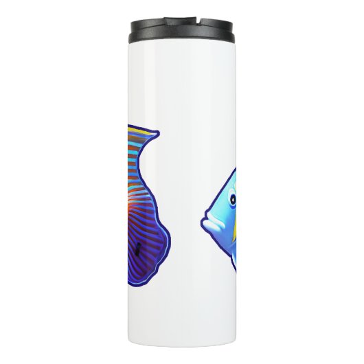 Freunde süßer Fische Thermosbecher (Rückseite)