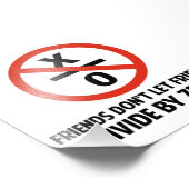 Freunde teilen sich nicht durch Null Fotodruck (Ecke)