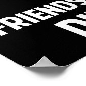 Freunde teilen sich nicht durch Null Poster (Ecke)