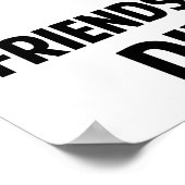 Freunde teilen sich nicht durch Null Poster (Ecke)