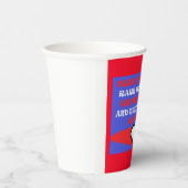 Freunde thematisch gestalteten roten, weißen und b pappbecher (Rechts)