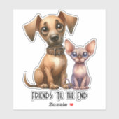 Freunde - Tiere Aufkleber (Blatt)