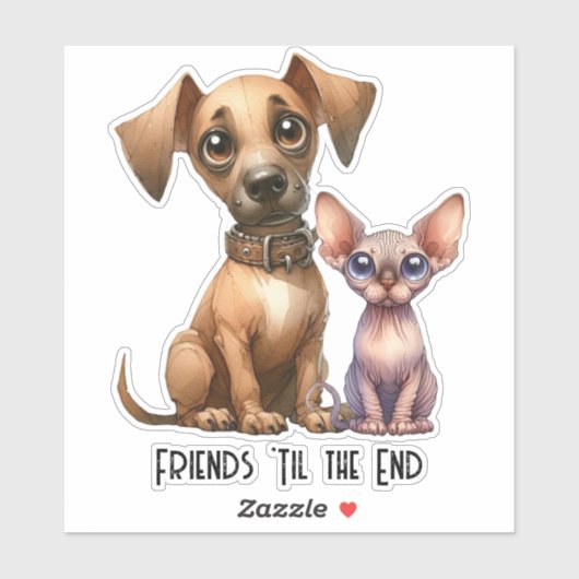 Freunde - Tiere Aufkleber (Blatt)