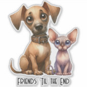 Freunde - Tiere Aufkleber (Vorderseite)