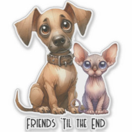 Freunde - Tiere Aufkleber