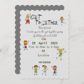 Freunde treffen Einladung (Vorne/Hinten)