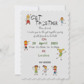 Freunde treffen Einladung (Vorderseite)