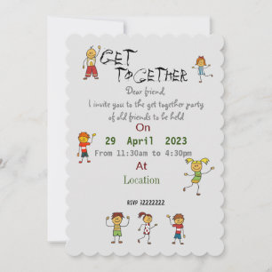 Freunde treffen Einladung