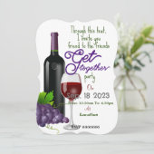 Freunde treffen sich zur Einladung (Stehend Vorderseite)