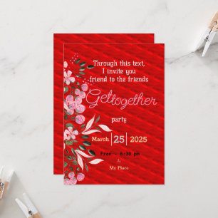 Freunde treffen sich zur Einladung