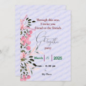 Freunde treffen sich zur Einladung (Vorne/Hinten)