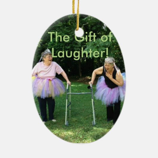 Freunde + Tutus = Fun Times Keramik Ornament (Hinten)