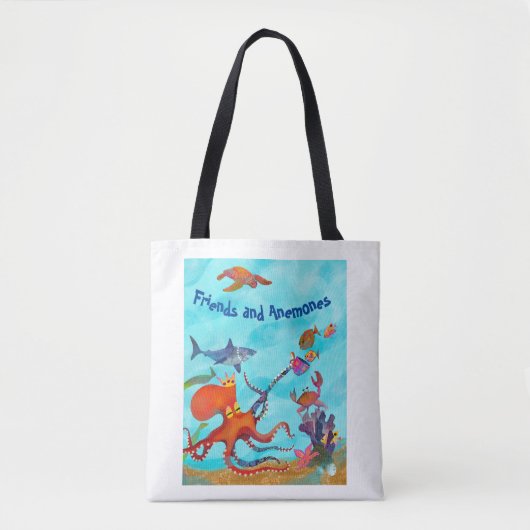 Freunde und Anemones Tote Bag Tasche (Vorderseite)