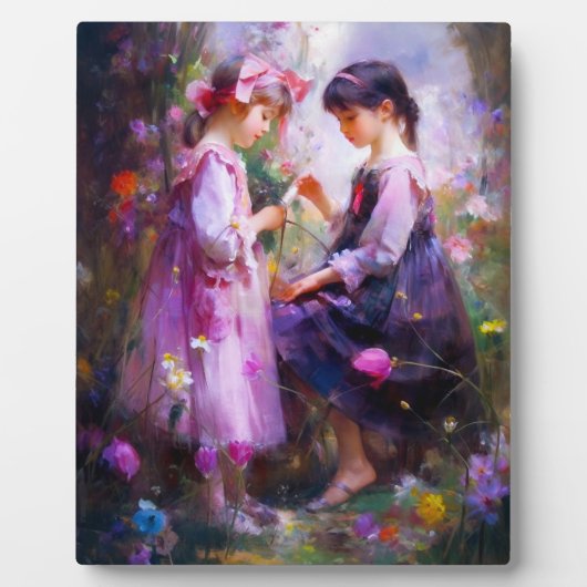 Freunde und Blume 2 Fotoplatte (Vorderseite)