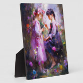 Freunde und Blume 2 Fotoplatte (Seite)