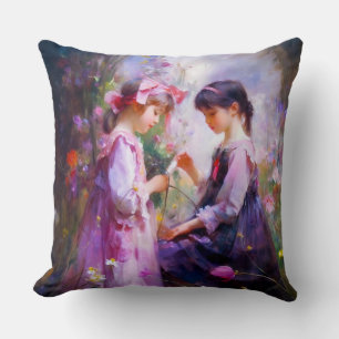 Freunde und Blume 2 Kissen