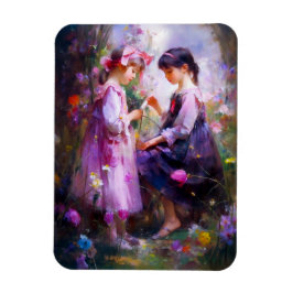 Freunde und Blume 2 Magnet