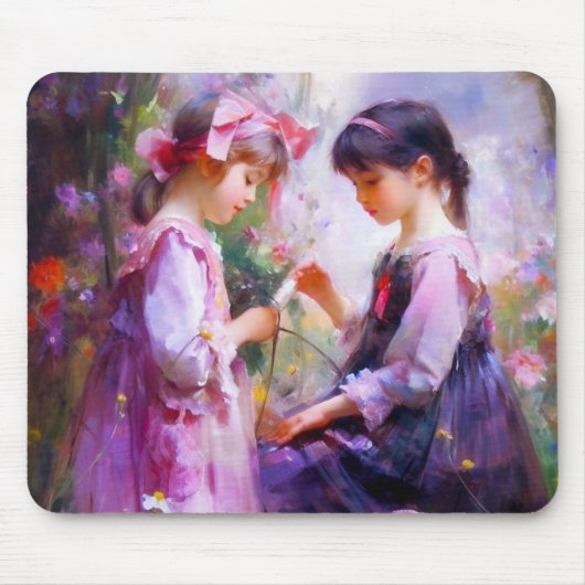 Freunde und Blume 2 Mousepad (Vorne)