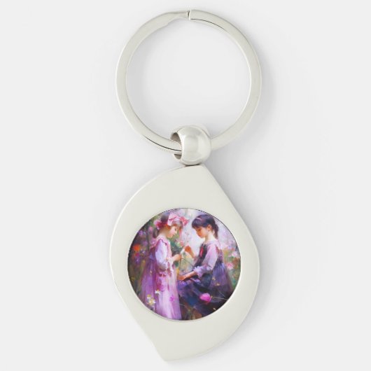 Freunde und Blume 2 Schlüsselanhänger (Vorderseite)