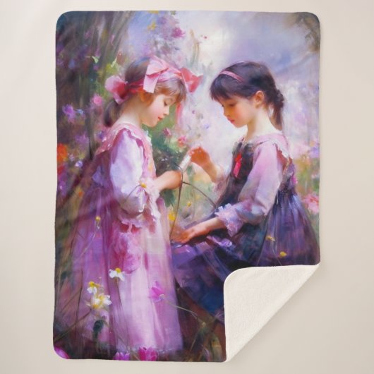 Freunde und Blume 2 Sherpadecke (Vorderseite)