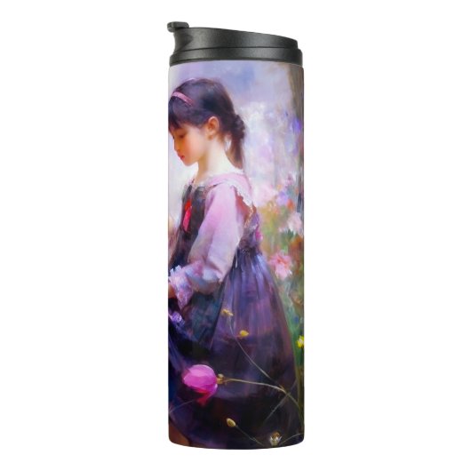 Freunde und Blume 2 Thermosbecher (Nach rechts gedreht)