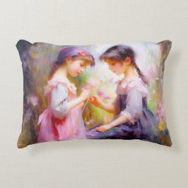 Freunde und Blume Dekokissen